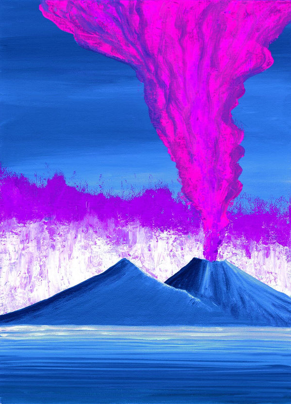 Fuoco - blu e fucsia